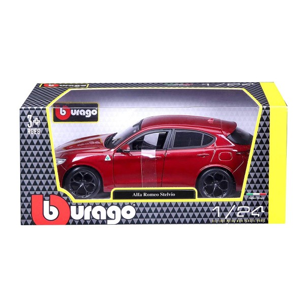 Автомодель - Alfa Romeo Stelvio(красный металлик, 1:24) 18-21086