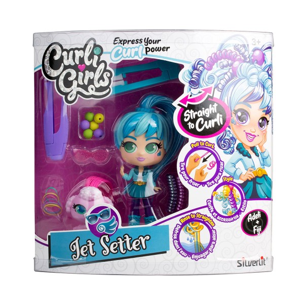 Игровой набор с куклой и питомцем Curligirls - Путешественница Адэли и Фиджи 82096
