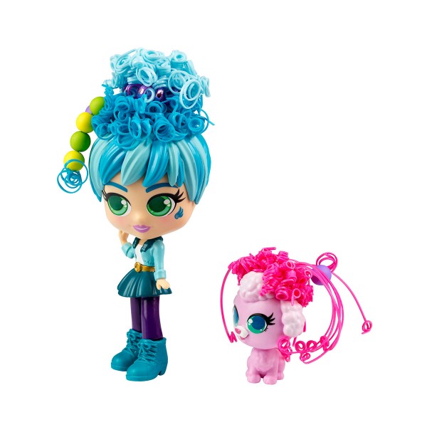 Игровой набор с куклой и питомцем Curligirls - Путешественница Адэли и Фиджи 82096