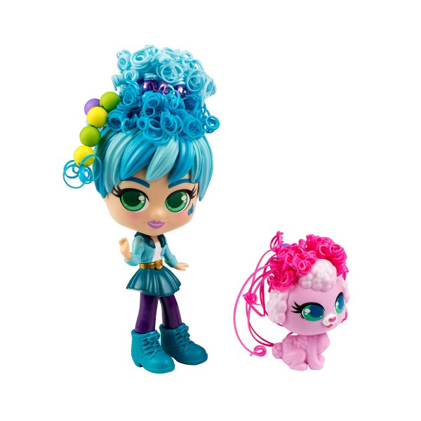 Игровой набор с куклой и питомцем Curligirls - Путешественница Адэли и Фиджи 82096
