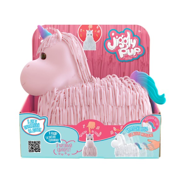Интерактивная игрушка Jiggly Pup - Волшебный единорог (розовый) JP002-WB-PI
