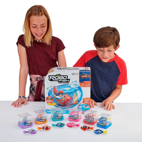 Интерактивная игрушка Robo Alive - Роборыбка (голубая) 7125SQ1-6