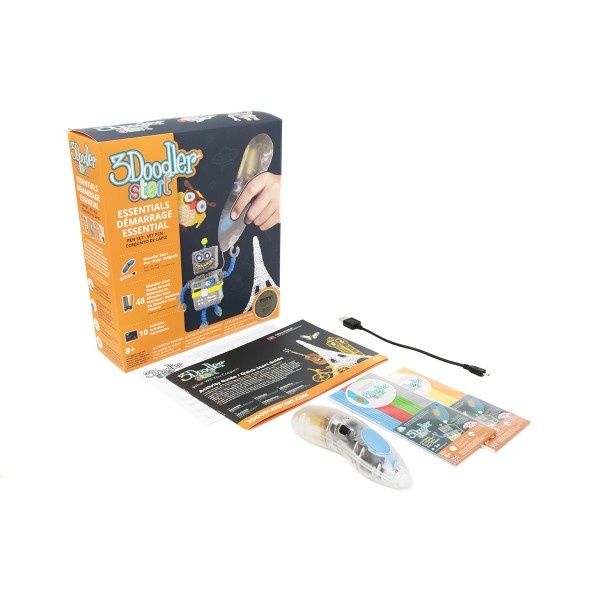 3D-ручка 3Doodler Start для детского творчества - Креатив (48 стержней, прозрачная) 8SPSESCL3R