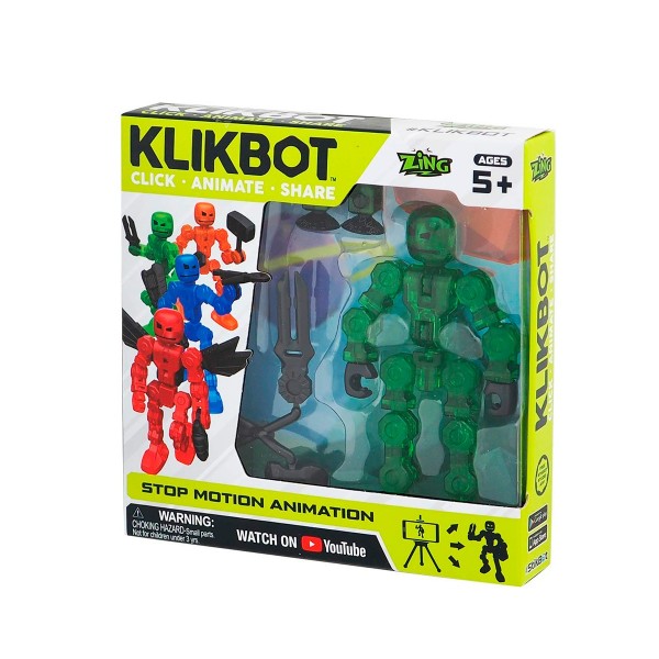 Фигурка для анимационного творчества Klikbot S1 (зелёный) TST1600G