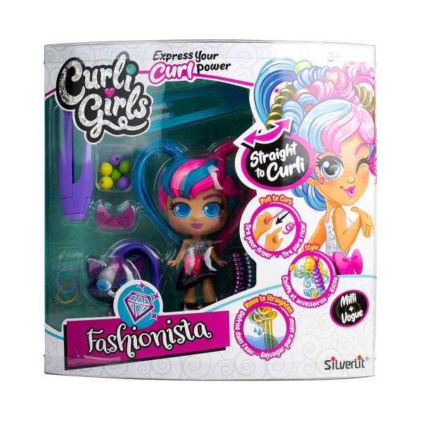 Игровой набор с куклой и питомцем Curligirls - Модница Милли и Вог 82097