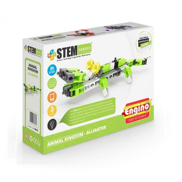 Конструктор серии Stem Heroes - Царство животных: аллигатор SH13