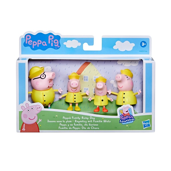 Набор фигурок Peppa - Дружная семья Пеппы, Дождливый день F2193