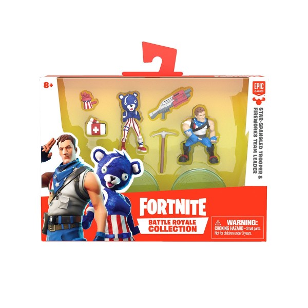Набор игровых фигурок Fortnite - Звездно-Полосатый Боец и Капитан Команды Пиротехников 63545