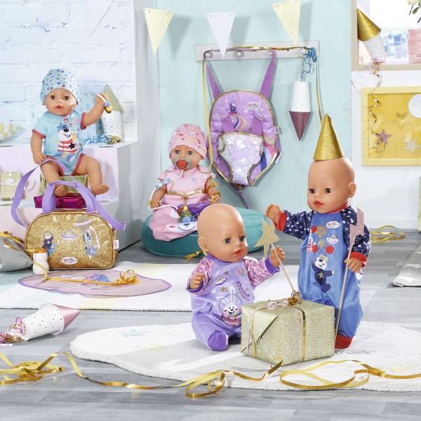 Одежда для куклы Baby Born серии "День Рождения" - Праздничный комбинезон (лаванд.) 831090-1