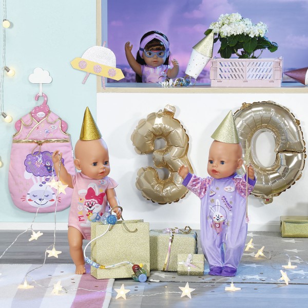 Одежда для куклы Baby Born серии "День Рождения" - Праздничный комбинезон (лаванд.) 831090-1