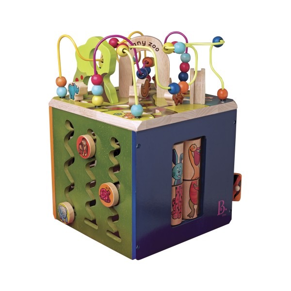 Развивающая деревянная игрушка - Зоо-Куб BX1004X
