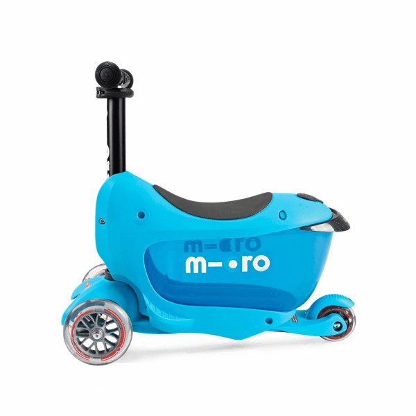Самокат MICRO серии "Mini2go Deluxe Plus" - Голубой MMD034
