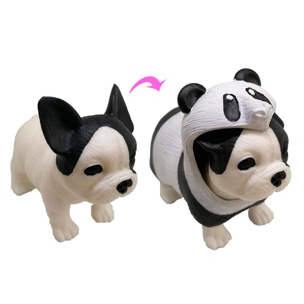 Стретч-игрушка Dress your Puppy S1 - Щенок в костюмчике Бульдог-панда 0222-8