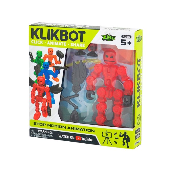 Фигурка для анимационного творчества Klikbot S1 (красный) TST1600R