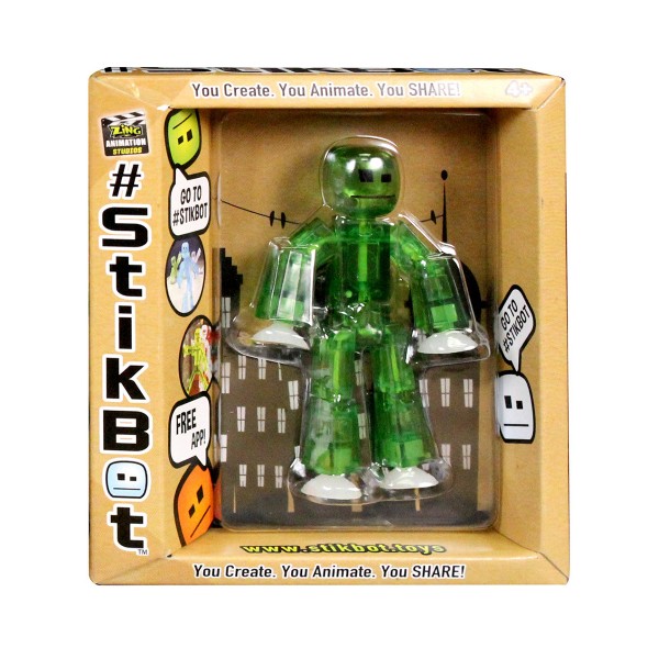Фигурка для анимационного творчества Stikbot S1 (зеленый) TST616G