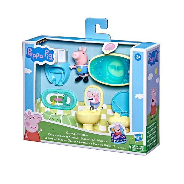 Игровой набор Peppa - Ванная комната (мебель, фигурка Джорджа) F3768