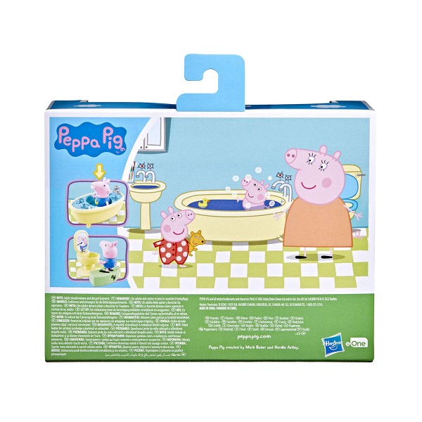 Игровой набор Peppa - Ванная комната (мебель, фигурка Джорджа) F3768