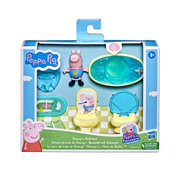 Игровой набор Peppa - Ванная комната (мебель, фигурка Джорджа) F3768