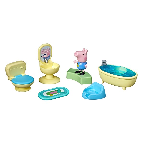 Игровой набор Peppa - Ванная комната (мебель, фигурка Джорджа) F3768