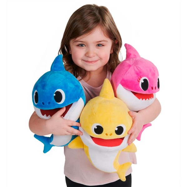 Интерактивная мягкая игрушка на руку Baby Shark с изменением темпа воспроизведения - Малыш Акуленок 61181
