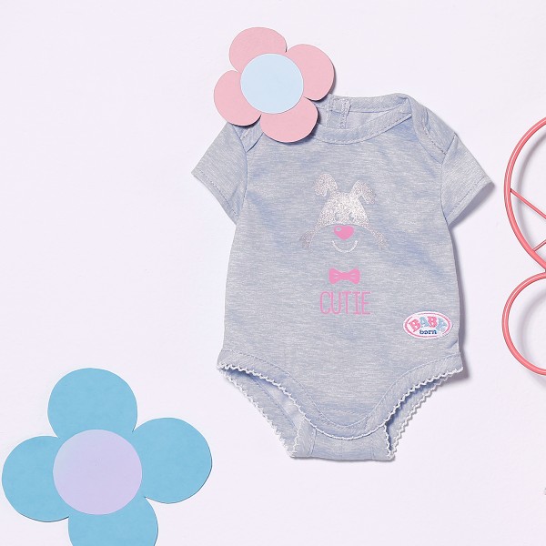 Одежда для куклыBaby Born - Боди (Серое) 827536-1
