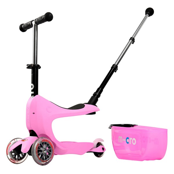 Самокат MICRO серии "Mini2go Deluxe Plus" - Розовый MMD033