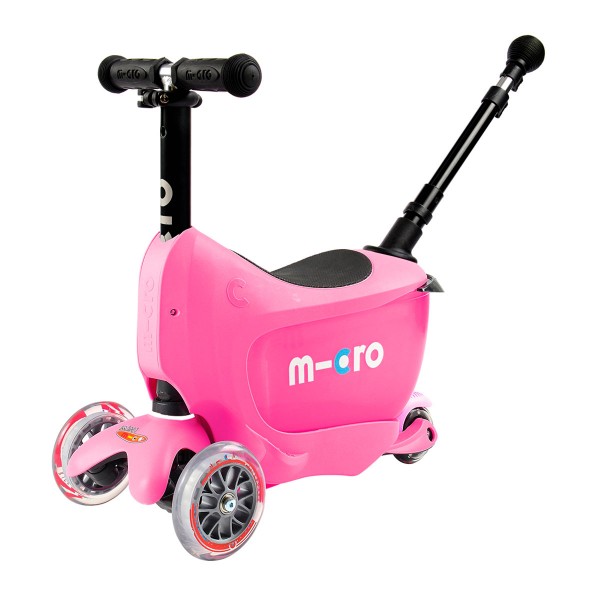 Самокат MICRO серии "Mini2go Deluxe Plus" - Розовый MMD033