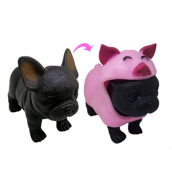Стретч-игрушка Dress your Puppy S1 - Щенок в костюмчике Бульдог-свинка 0222-2