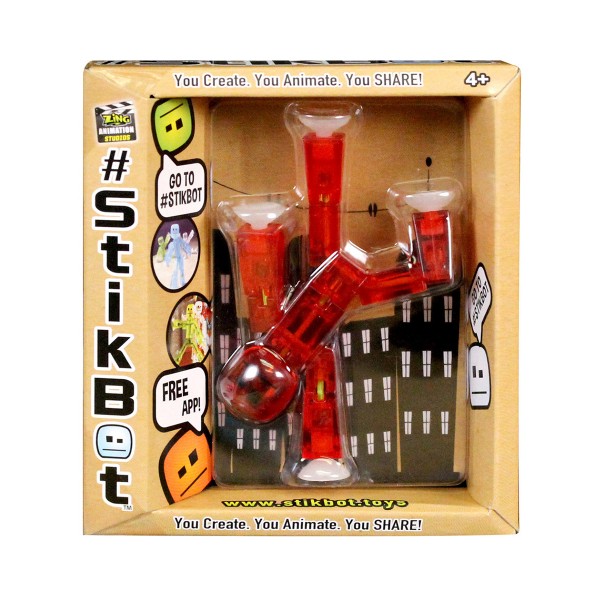 Фигурка для анимационного творчества Stikbot S1 (красный) TST616R