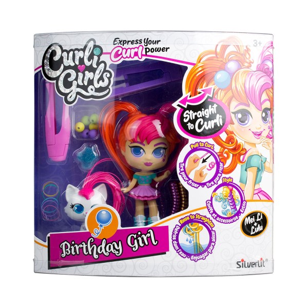 Игровой набор с куклой и питомцем Curligirls - Именинница Мэй Ли и Лулу 82099