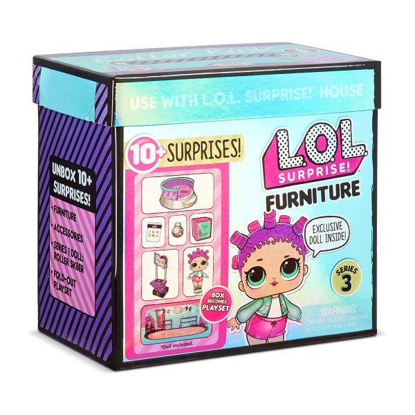 Игровой набор с куклой LOL Surprise! серии "Furniture" S2 - Роллердром Роллер-Леди 567103