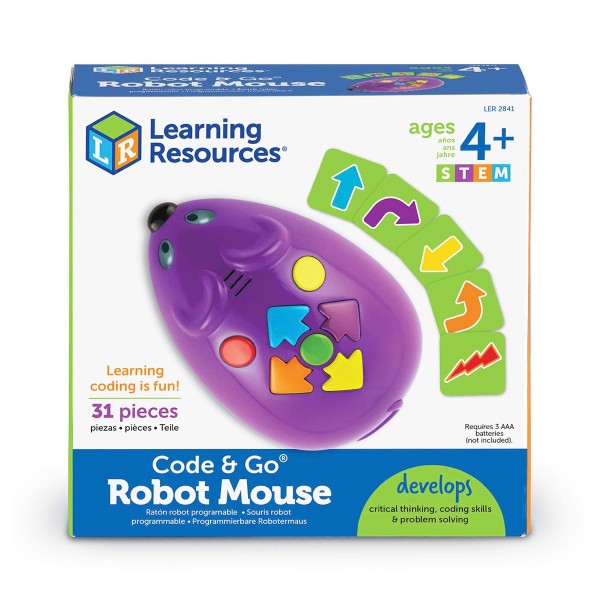 Игровой STEM-набор Learning Resources - Мышка (программируемая игрушка, карточки) LER2841