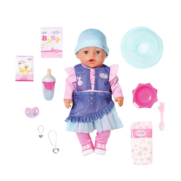 Кукла Baby Born серии "Нежные объятия" - Волшебная девочка в джинсовом наряде 831533