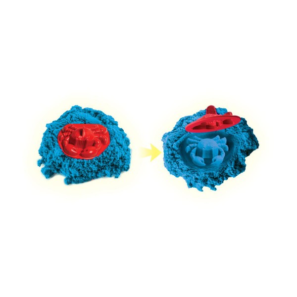 Набор песка для детского творчества - Kinetic Sand Замок Из Песка (голубой, 454 г, формочки, лоток) 71402B