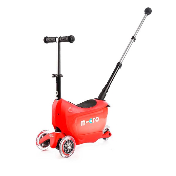 Самокат MICRO серии Mini2go Deluxe Plus - Красный MMD032
