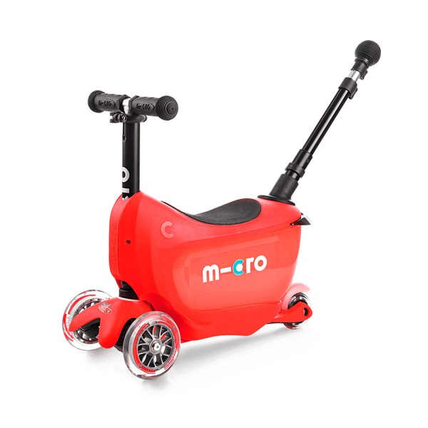 Самокат MICRO серии Mini2go Deluxe Plus - Красный MMD032