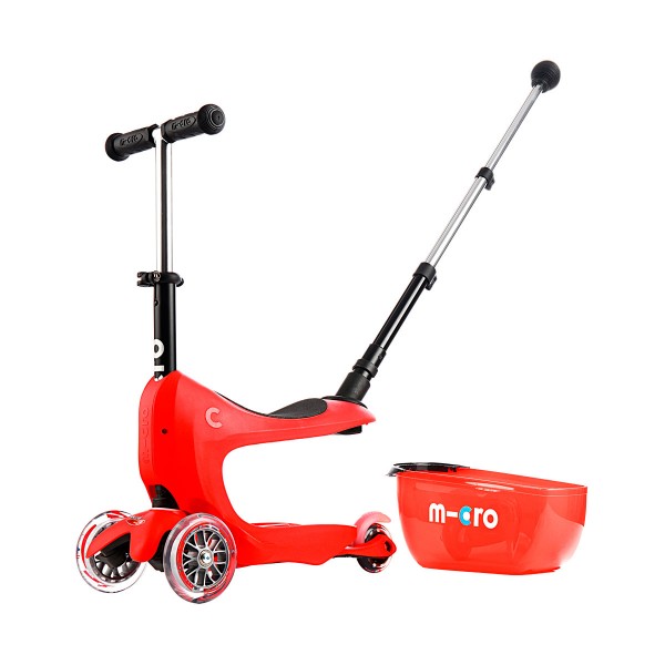 Самокат MICRO серии Mini2go Deluxe Plus - Красный MMD032