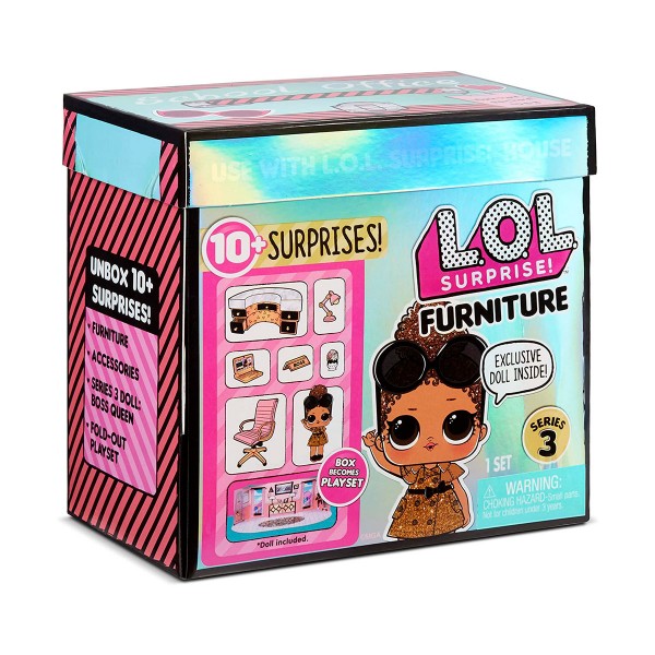 Игровой набор с куклой LOL Surprise! серии Furniture S2 - Кабинет Леди-Босс 570042