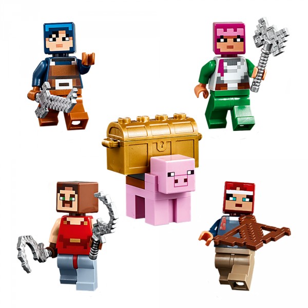 Конструктор LEGO Майнкрафт (Minecraft) Бой за краснокамень 21163