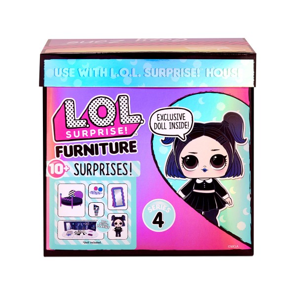 Игровой набор с куклой LOL Surprise! серии "Furniture" Спальня Леди - Сумерки 572640