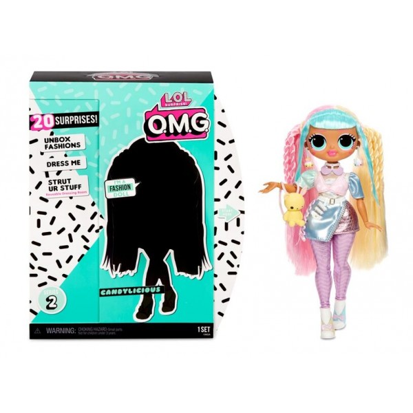 Игровой набор с куклой L.O.L. SURPRISE! серии "O.M.G" S2 - ЛЕДИ БОН-БОН Candylicious (с аксессуарами) 565109