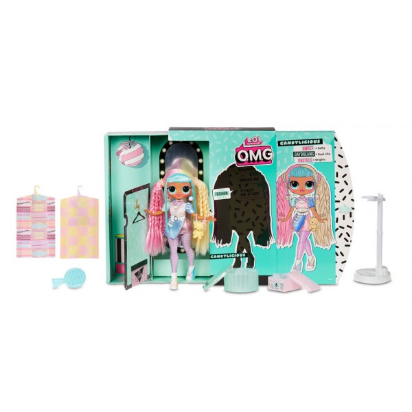 Игровой набор с куклой L.O.L. SURPRISE! серии "O.M.G" S2 - ЛЕДИ БОН-БОН Candylicious (с аксессуарами) 565109