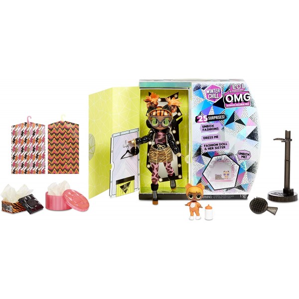Кукла LOL Surprise OMG Winter Chill Леди Китти Missy Meow Fashion Baby Cat Лол 570271