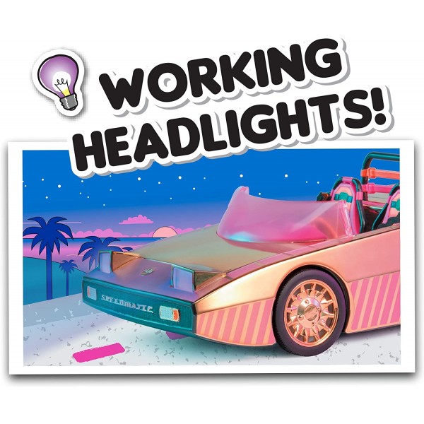 Игровой набор с экскл. куклой L.O.L. SURPRISE! Car-Pool серии "Lights" - КАБРИОЛЕТ 565222