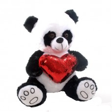 Мягкая игрушка Медвежонок Панда с сердцем 30 см 21039-7