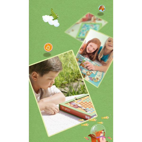Настольная игра 12 в 1 "Классика" TG512 TOI