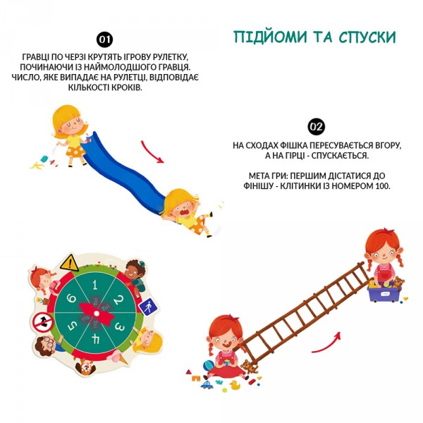 Настольная игра 2 в 1 "Лудо плюс Подъемы и спуски" TP203 TOI
