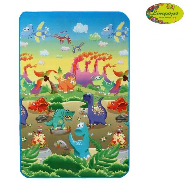 Детский двусторонний коврик "Динозавры и Пляжный сезон", 120х180 см Limpopo LP014-120