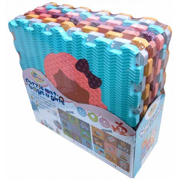 Детский игровой коврик - пазл «Интересные игрушки», 92х92 см GB-M1601 Baby Great