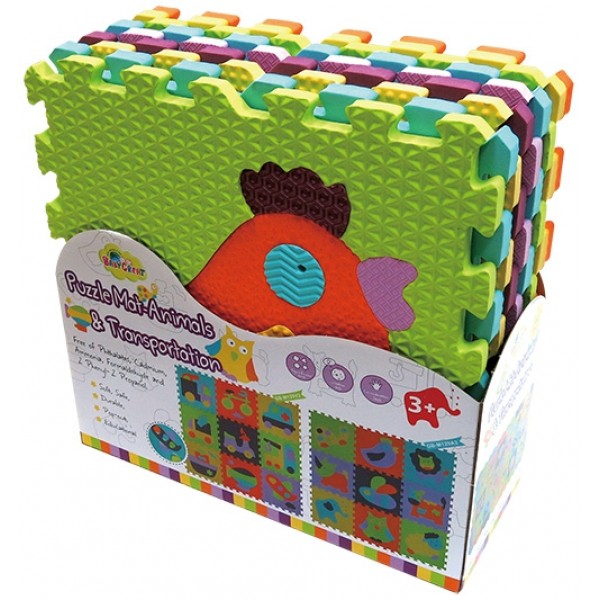 Детский игровой коврик - пазл «Веселый зоопарк» GB-M129А2 Baby Great